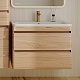 Style Line Мебель для ванной подвесная Атлантика 80, Люкс ясень перламутр, PLUS – фотография-20